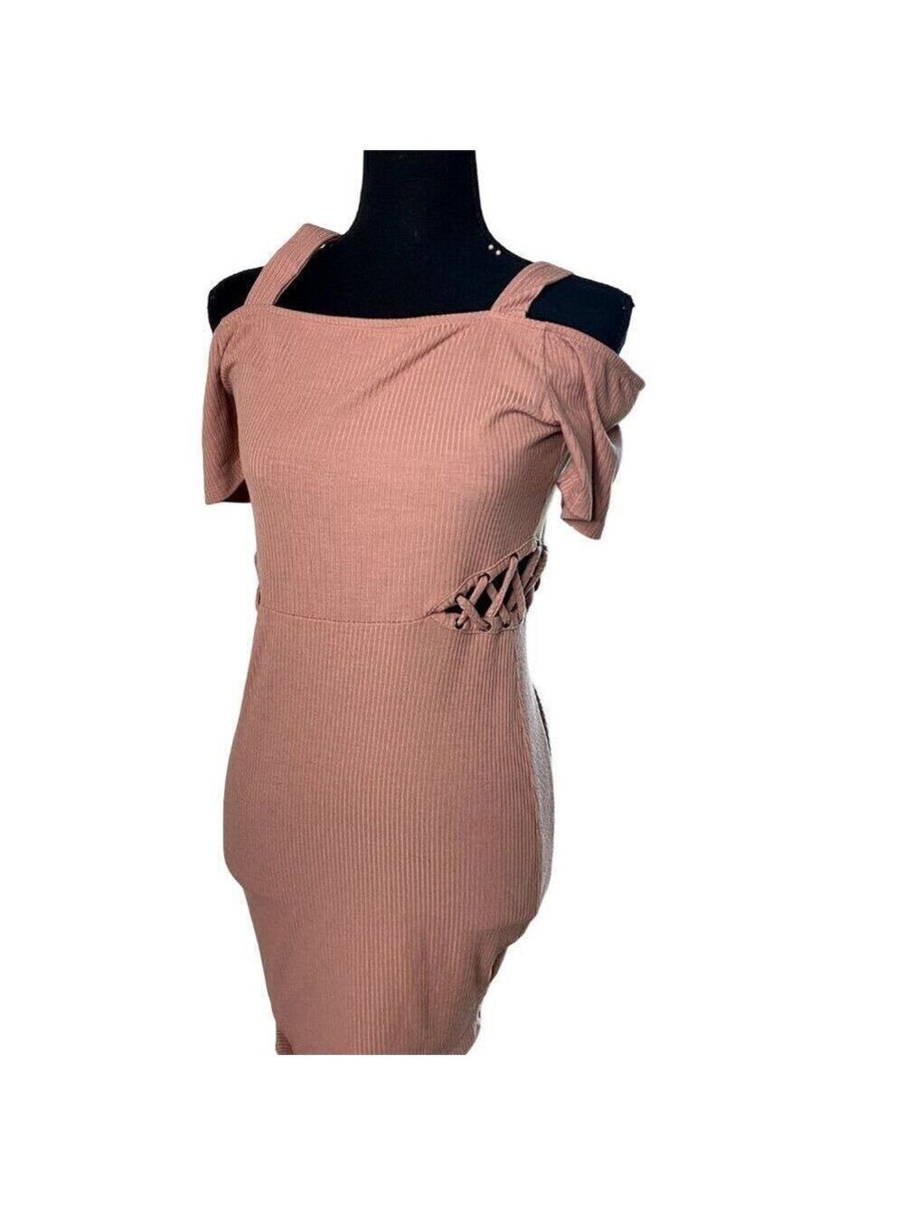 Women's Mauve Mid-length Dress Size Medium |BB-DSST-TM0624-2 - Picture 3 of 8